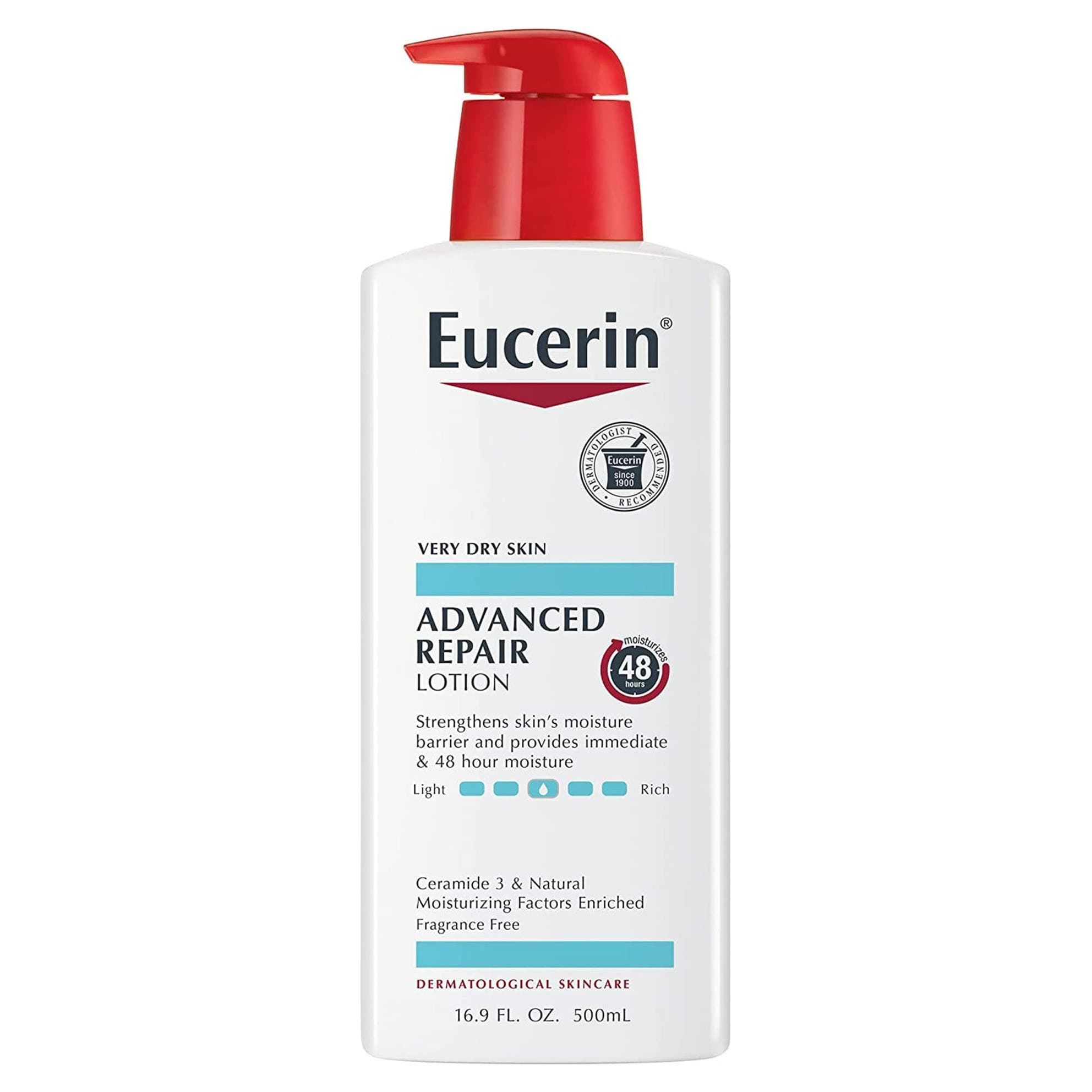Eucerin Advanced Repair Hand and Body Moisturizer, Unscented, 16.9 oz - Each - Image 1