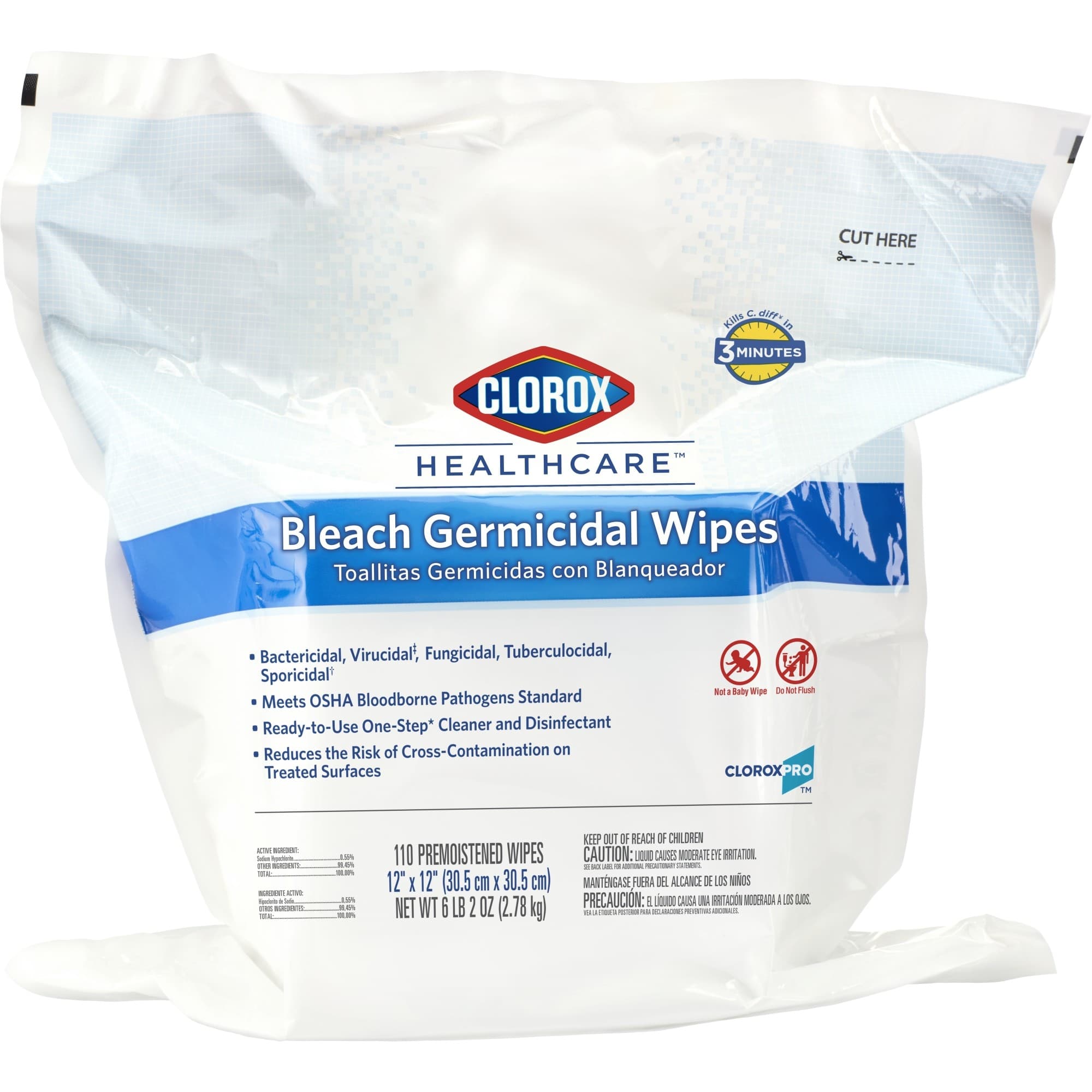 Clorox Healthcare Bleach Germicidal Wipes - Image 5