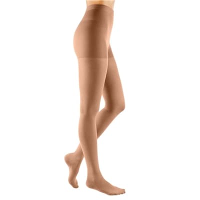 Mediven Comfort Compression Pantyhose 20-30mmHg Standard, Closed Toe, Natural, Size III - Pair - Image 1