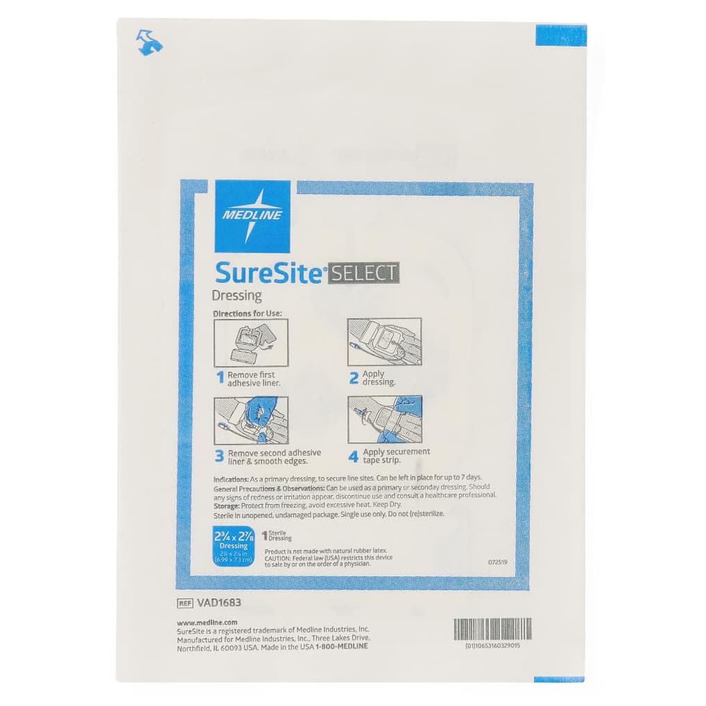 SureSite Select Dressing, Sterile, 2-3/4 x 2-7/8 Inch - Each - Image 1