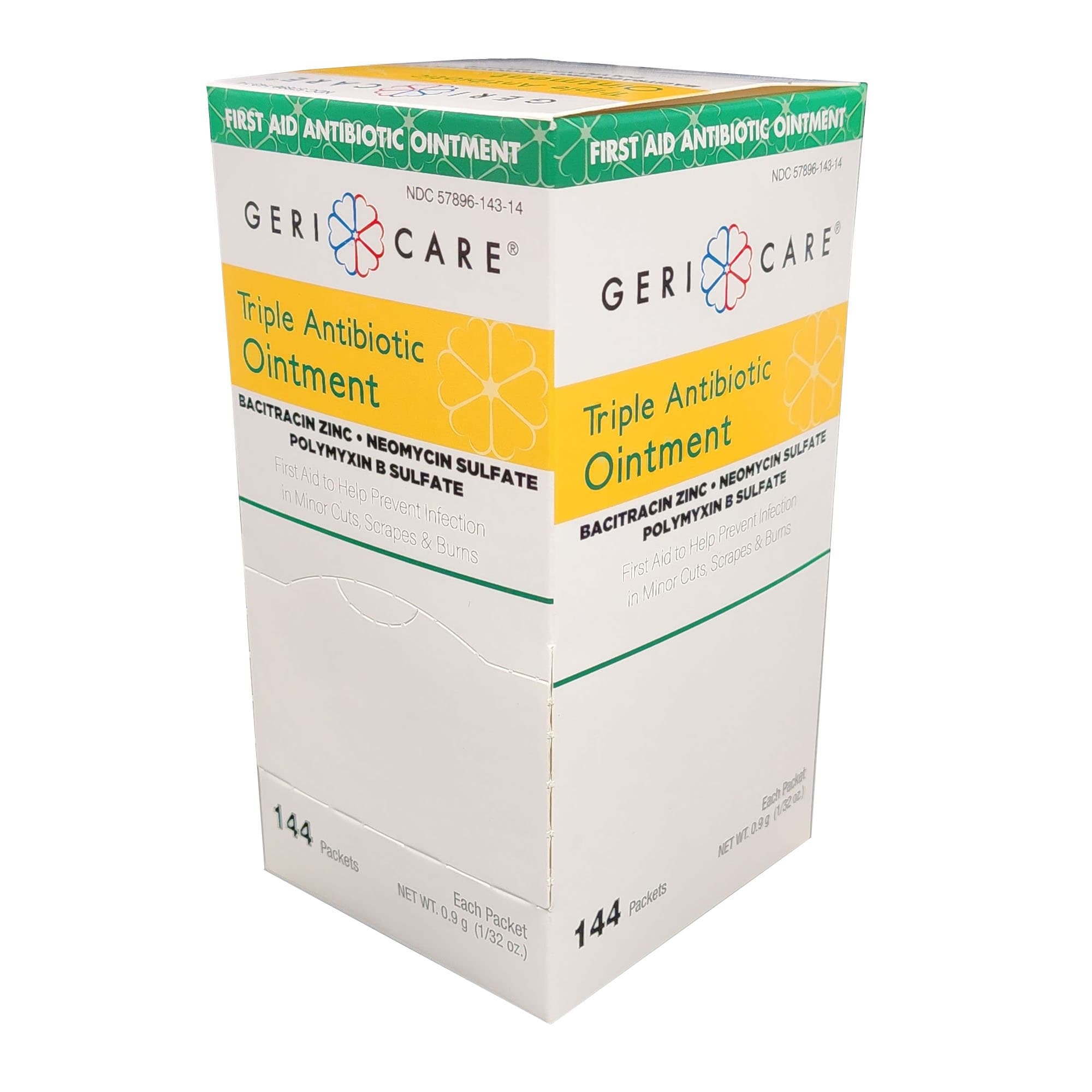 Geri-Care Triple Antibiotic Ointment, 0.9 gram - Case of 1728 - Image 1