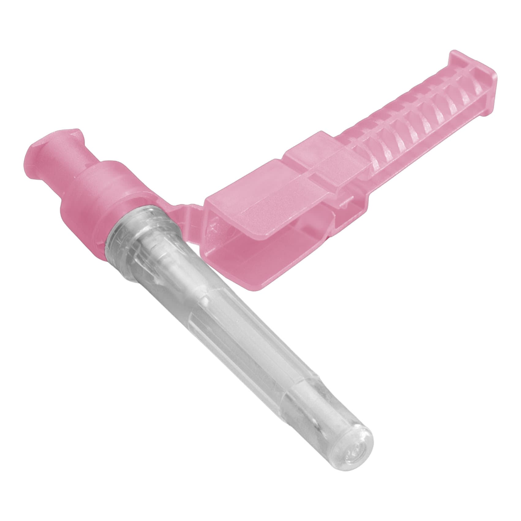 ICU Medical Needle-Pro Safety Hypodermic Needles, 18 Gauge, 1 Inch - Box of 100 - Image 1