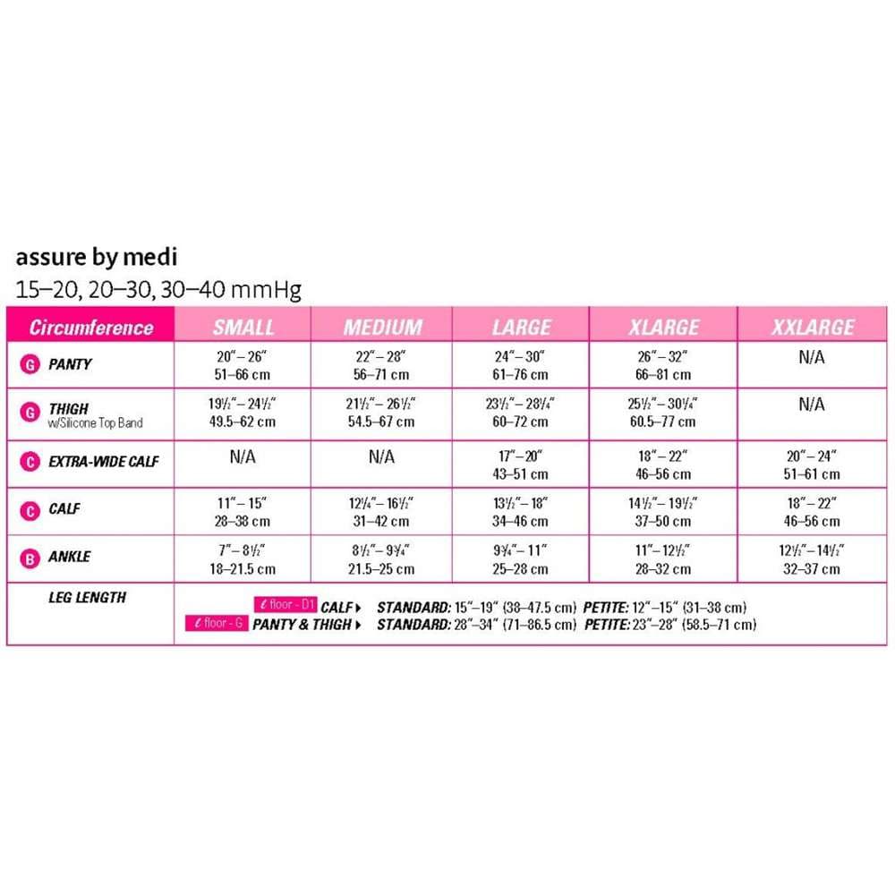 Medi Assure Thigh High Compression Stocking with Silicone Top Band - Image 2