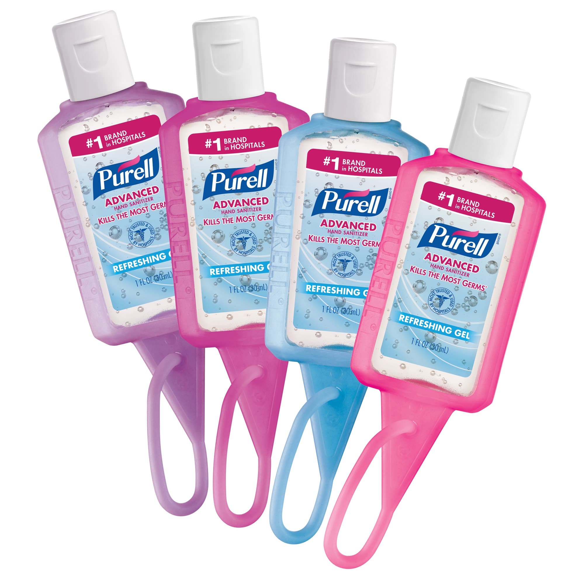 PURELL Advanced Hand Sanitizer Gel Display Bowl, Flip Bottle, 1 oz - Case of 36