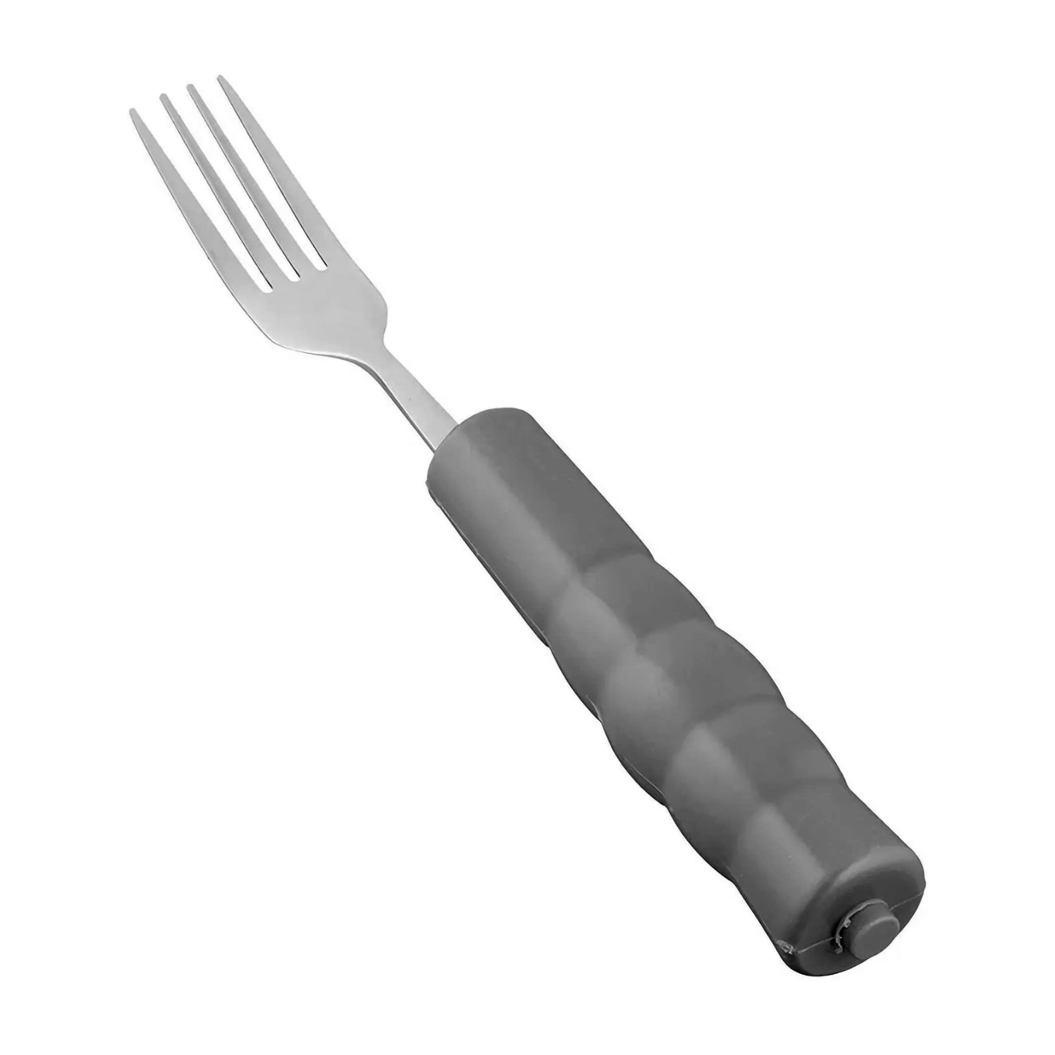 Alimed Weighted Handle Fork 1" dia., Grey, Stainless Steel - Each