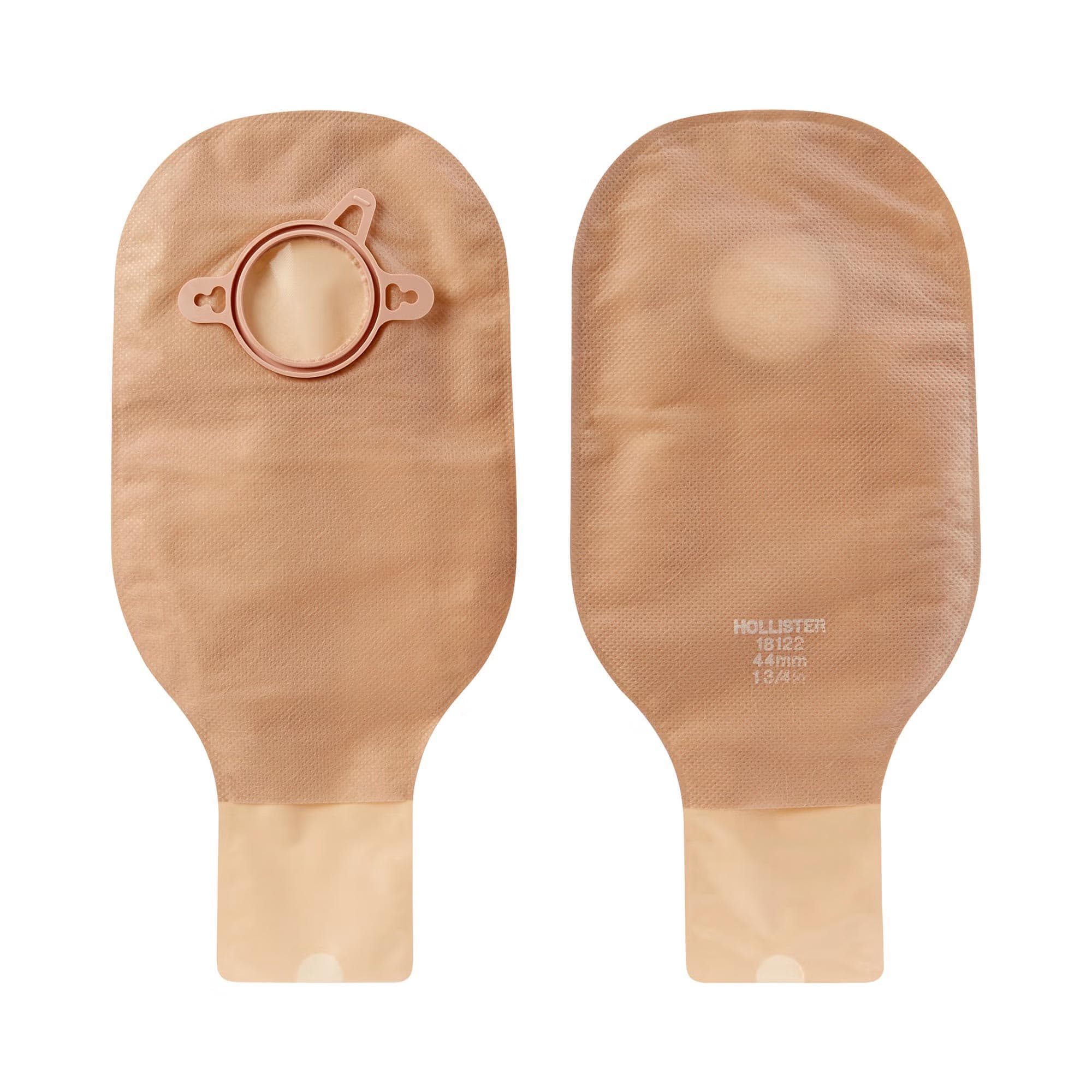 New Image 2-Piece Drainable Ostomy Pouch with Clamp Closure, Beige, 1-3/4 Inch - Each - Image 1