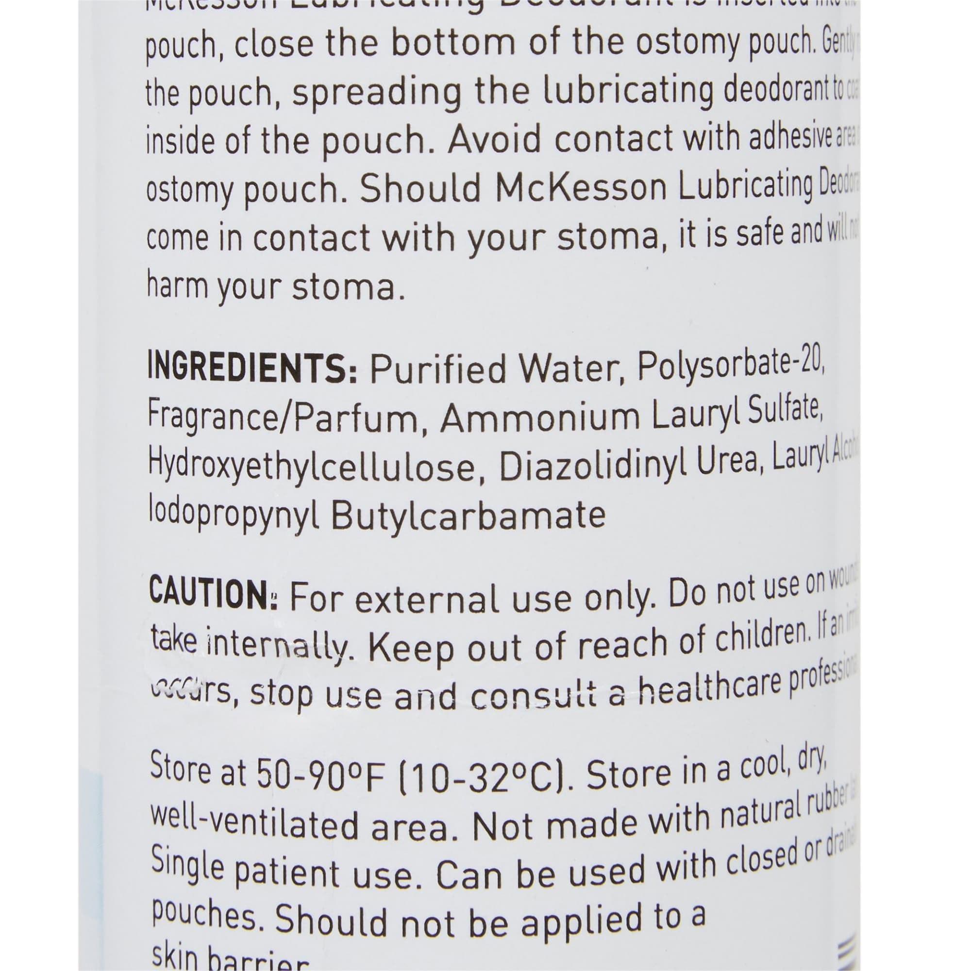 McKesson Lubricating Ostomy Appliance Deodorant - Image 2