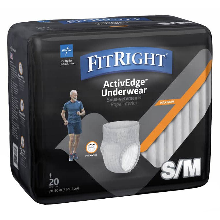 FitRight ActivEdge Underwear for Men, Small-Medium - Case of 80 - Image 1