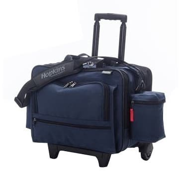 Hopkins Medical Rolling Medical Bag with EZ-View Organizers, Navy - Each - Image 1