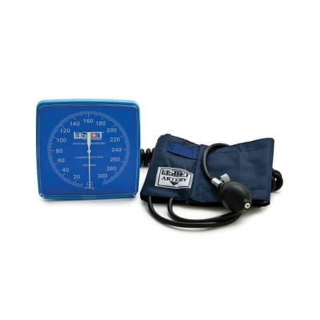 Labtron Wallmax Aneroid Sphygmomanometer, Blue with Latex Bladder - Image 1