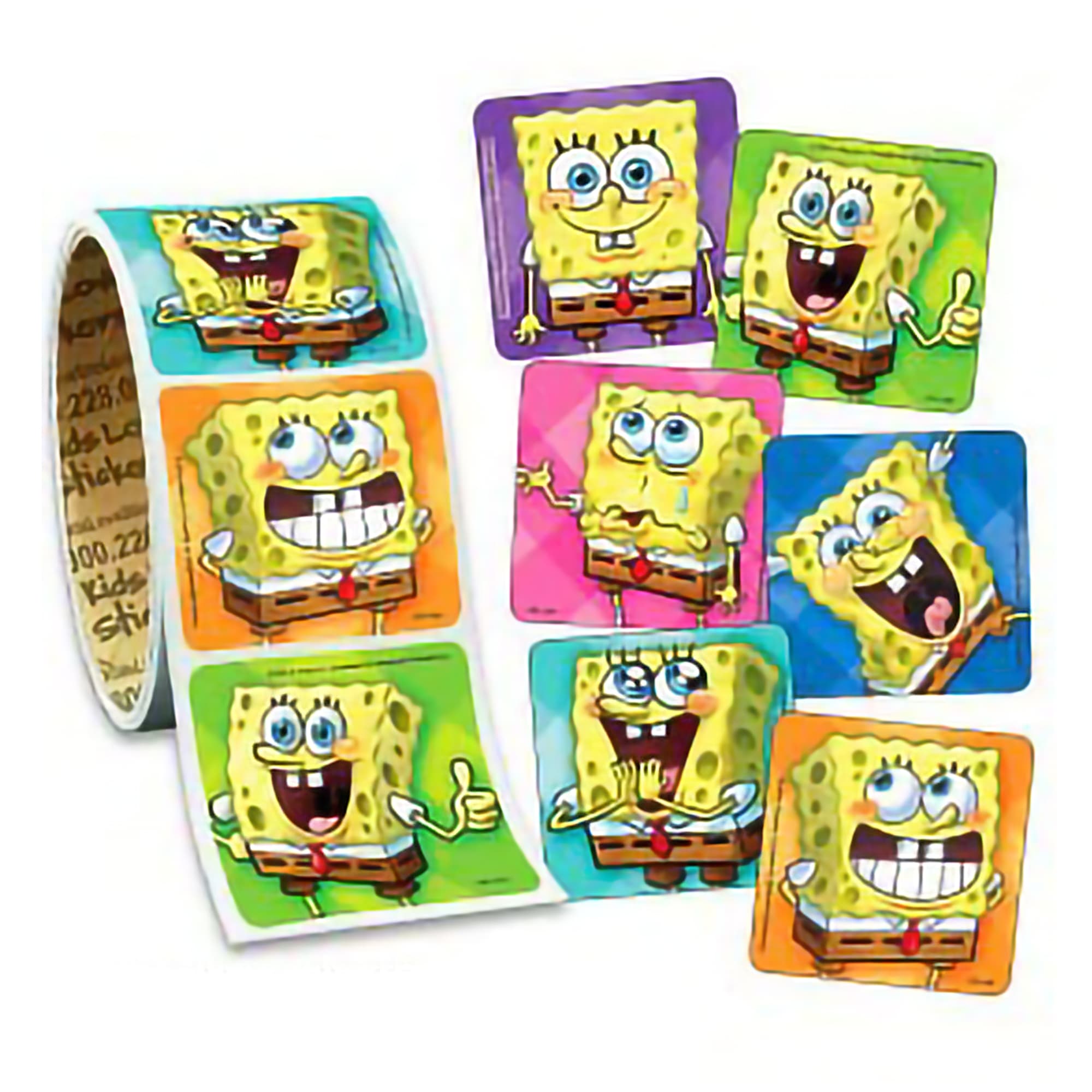 Medibadge 1.62 x 1.62 Inch Disney Stickers, SpongeBob - Package of 100 - Image 1