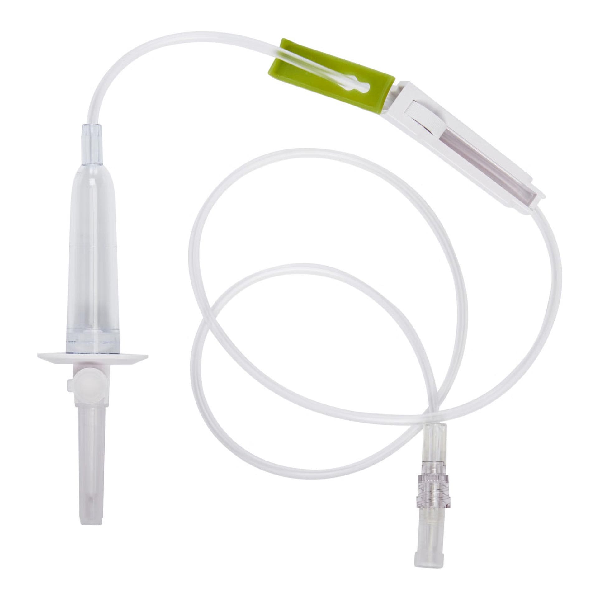 ICU Medical Secondary IV Administration Set without Filter, Option-Lok Male Connector, CAIR Clamp - Case of 50 - Image 1