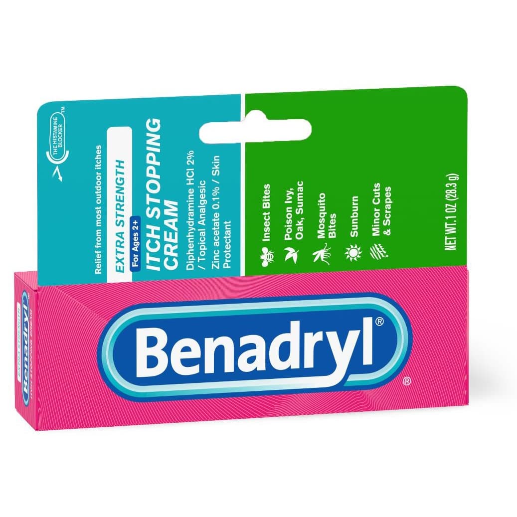 Benadryl Itch-Stopping Gel, Extra-Strength, Tube, 1 oz - Case of 24 - Image 1