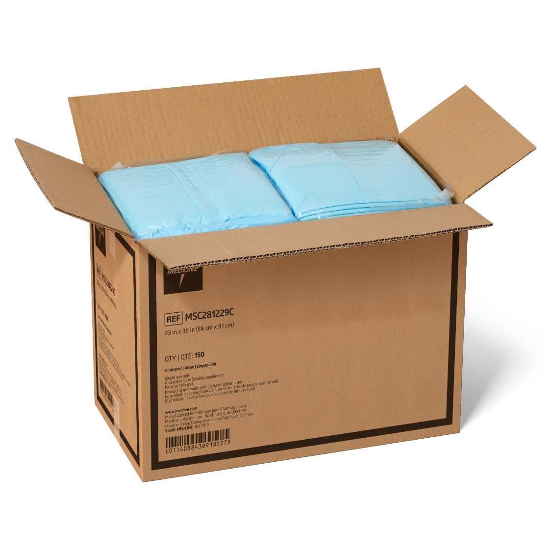 Medline Protection Plus Disposable Underpads, 23" x 36" Inch - Image 5