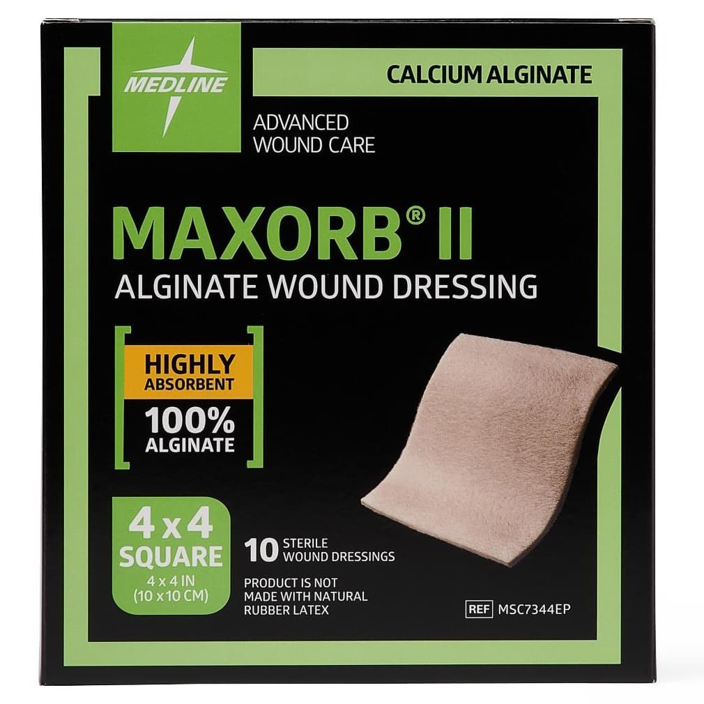 Maxorb II Alginate Wound Dressing, 4 x 4 Inch - Case of 50 - Image 1