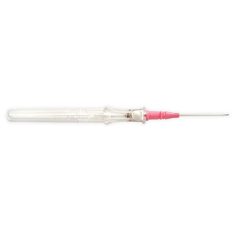 BD Angiocath Peripheral IV Catheter, Stright Hub, Pink, 20 Gauge, 1.16 Inch - Case of 200 - Image 1