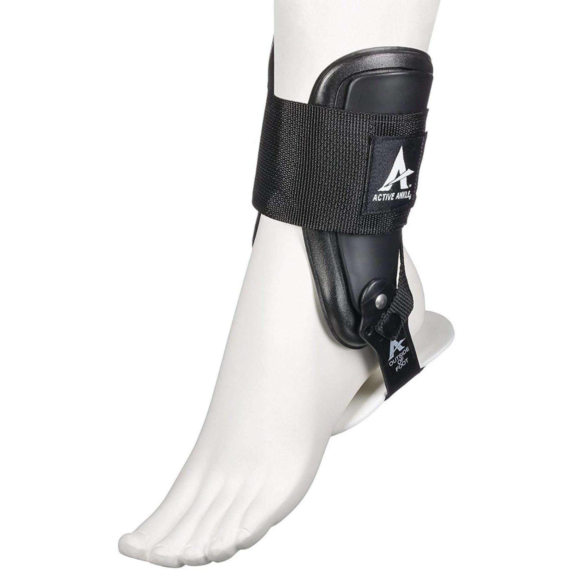 Active Ankle T2 Rigid Ankle Brace, Black, Large - Image 1