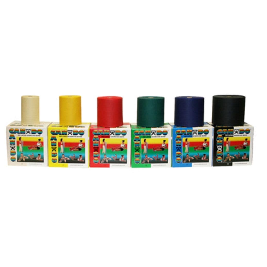 CanDo Latex Free Exercise Band Roll Set, 50 yard - Set of 5 - Image 1
