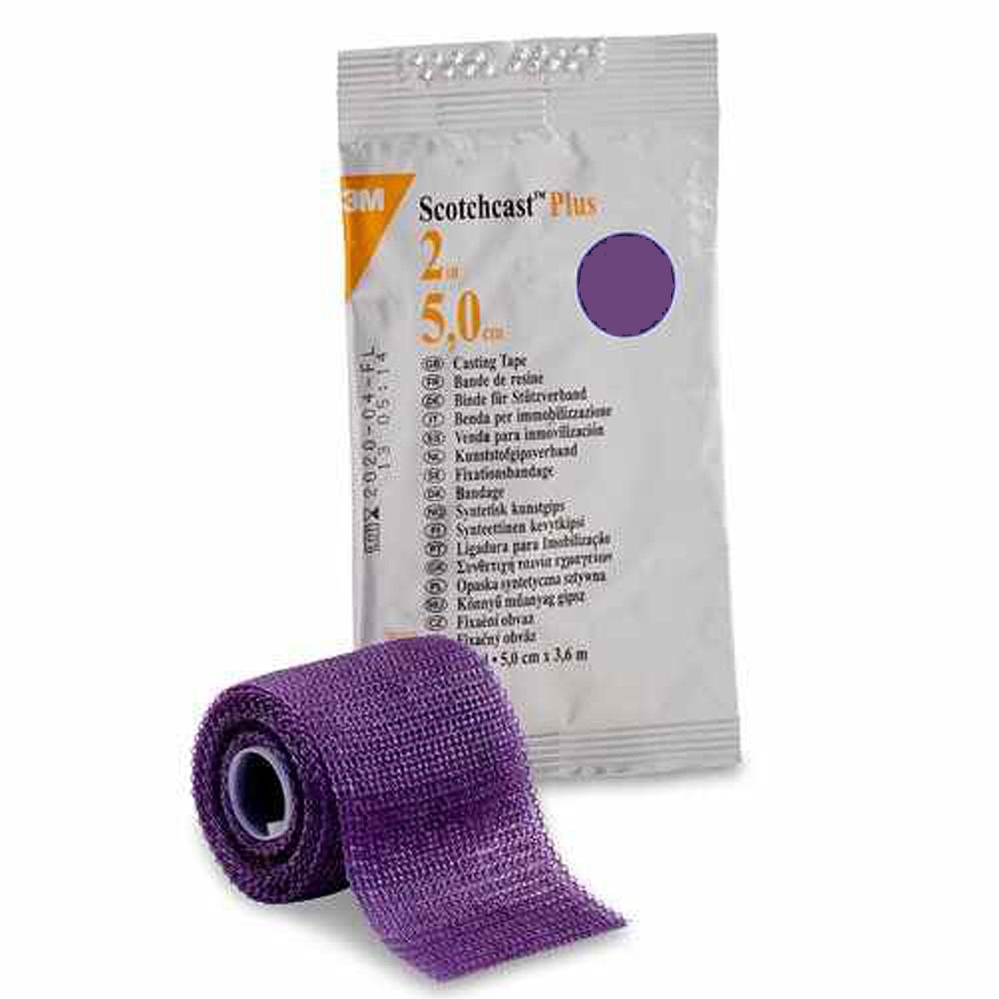 3M Scotchcast Plus Cast Tape, 2 Inch X 4 Yard, Purple - Case of 10 - Image 1