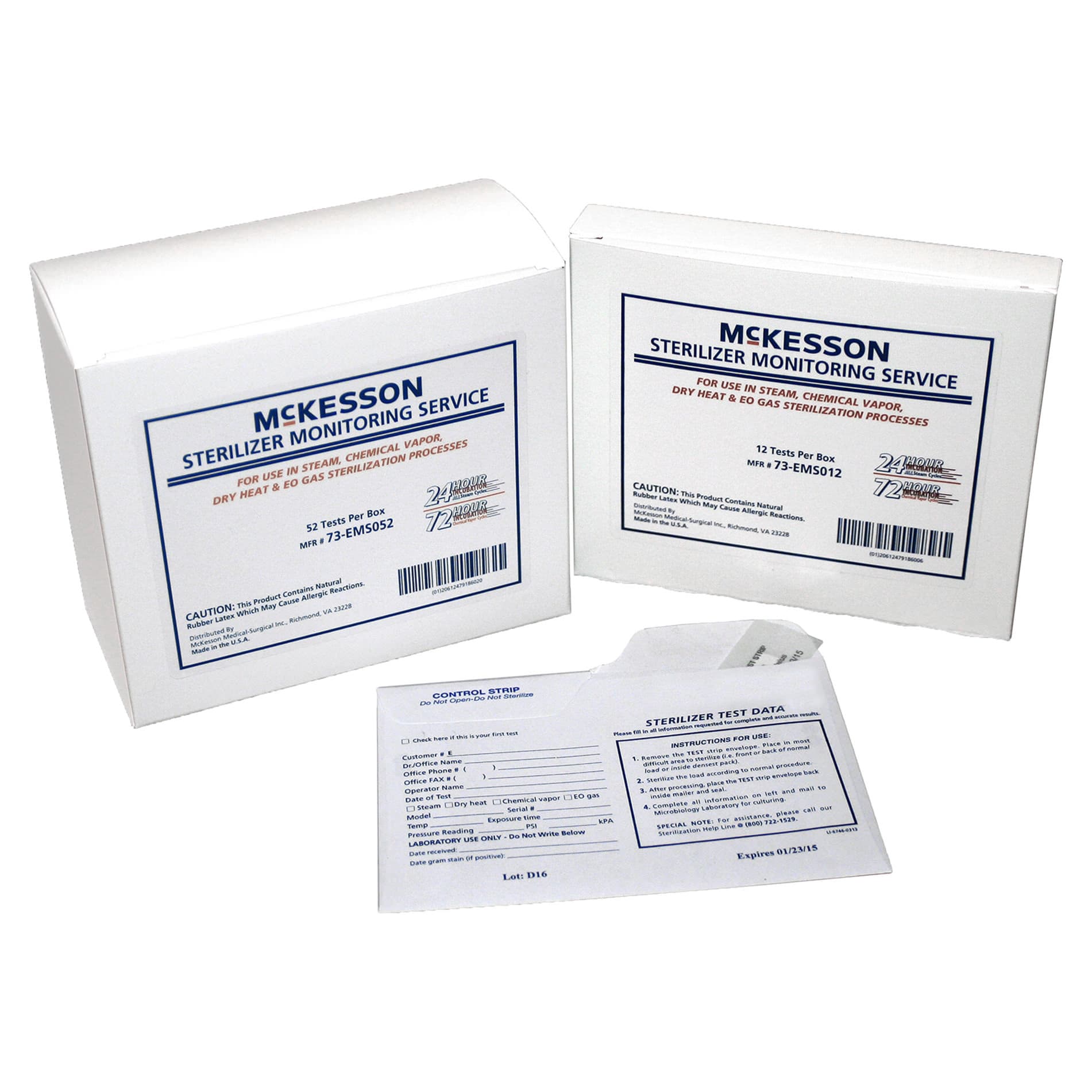 McKesson Sterilizer Monitoring Mail-In Service 24-72 Hour Read Time