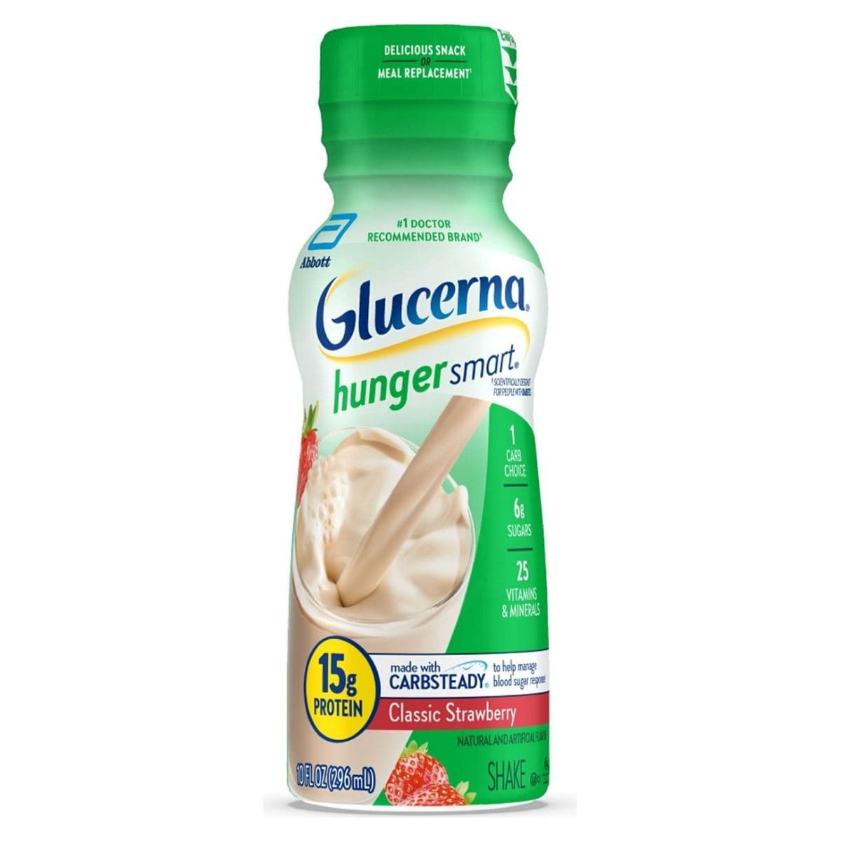 Glucerna Hunger Smart Ready To Use Oral Supplement, Classic Strawberry - Case of 24 - Image 1