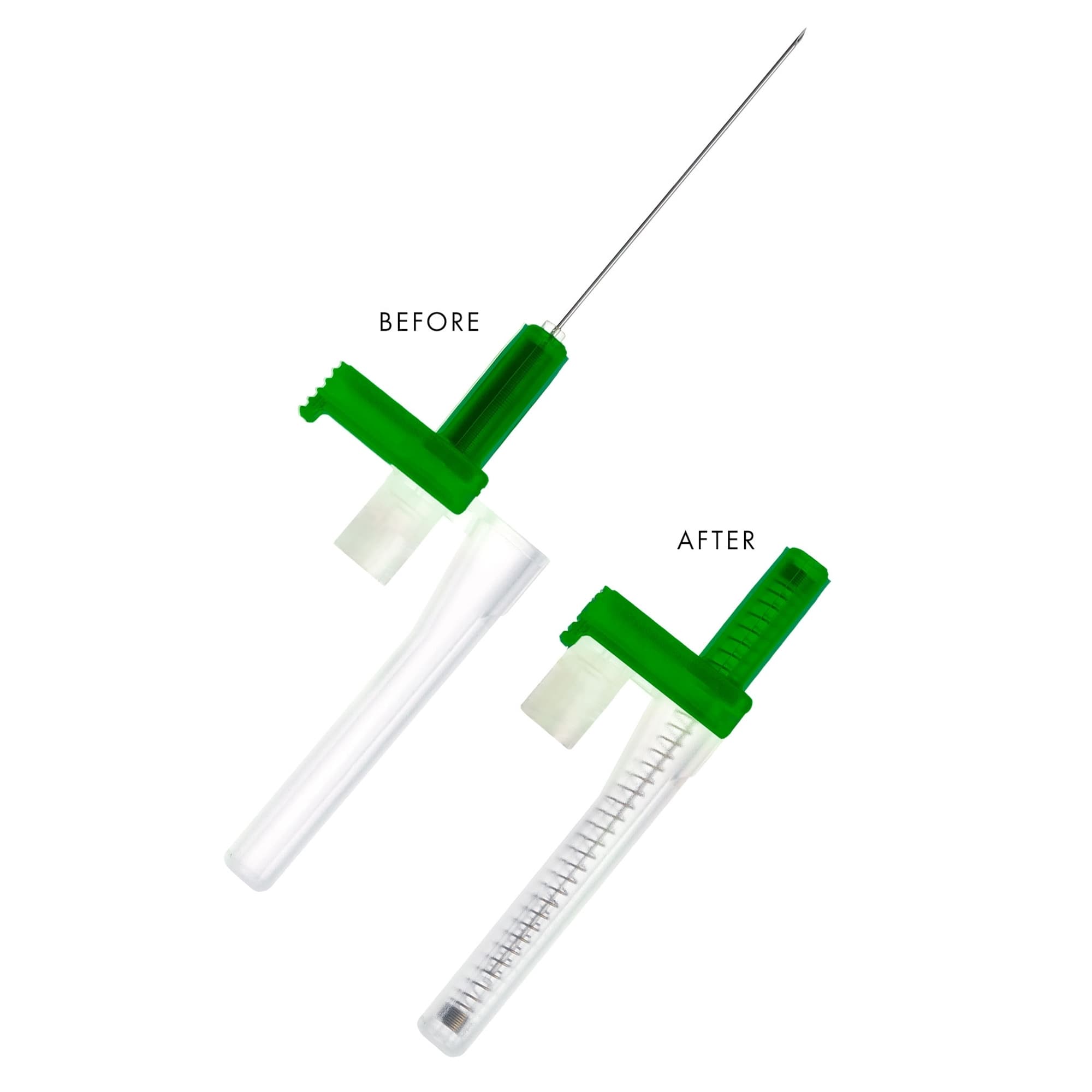 EasyPoint Retractable Safety Hypodermic Needle, 21G x 1-1/2" - Case of 400 - Image 1