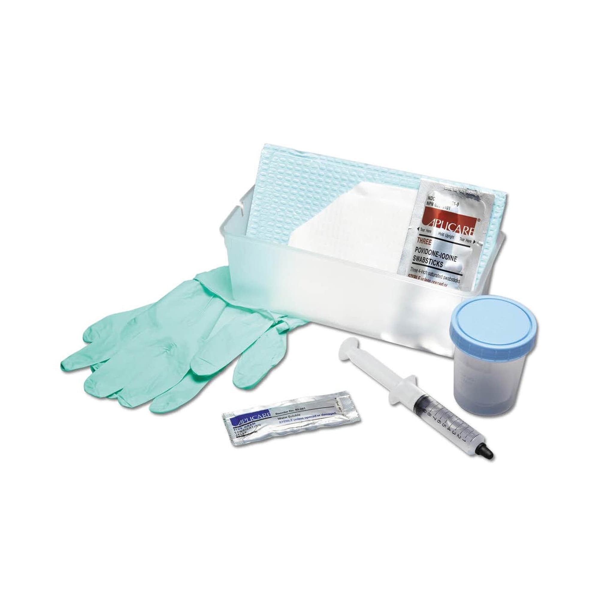 Medline Foley Catheter Insertion Tray with CSR Wrap, 10 mL Syringe - Case of 20 - Image 1