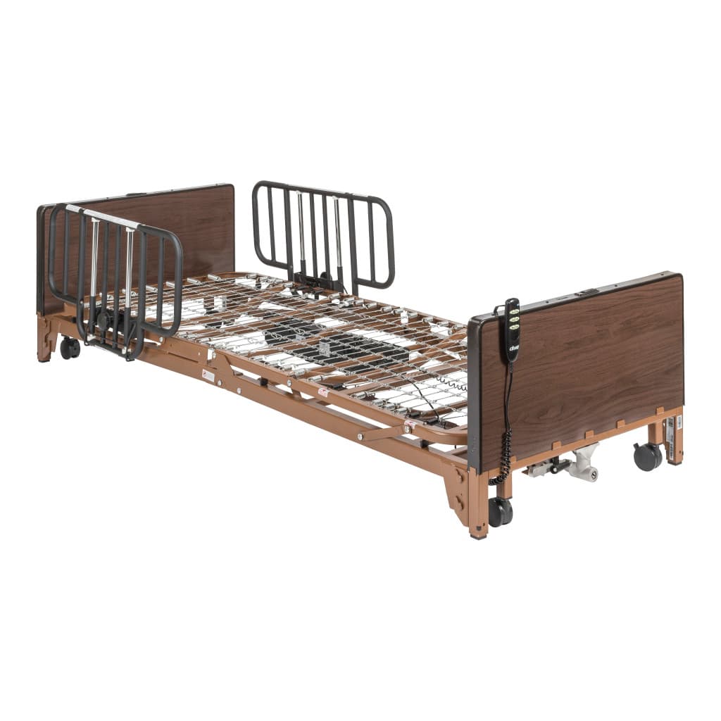Drive Medical Delta Ultra-Light 1000 Full-Electric Low bed with Half Rails - Image 1