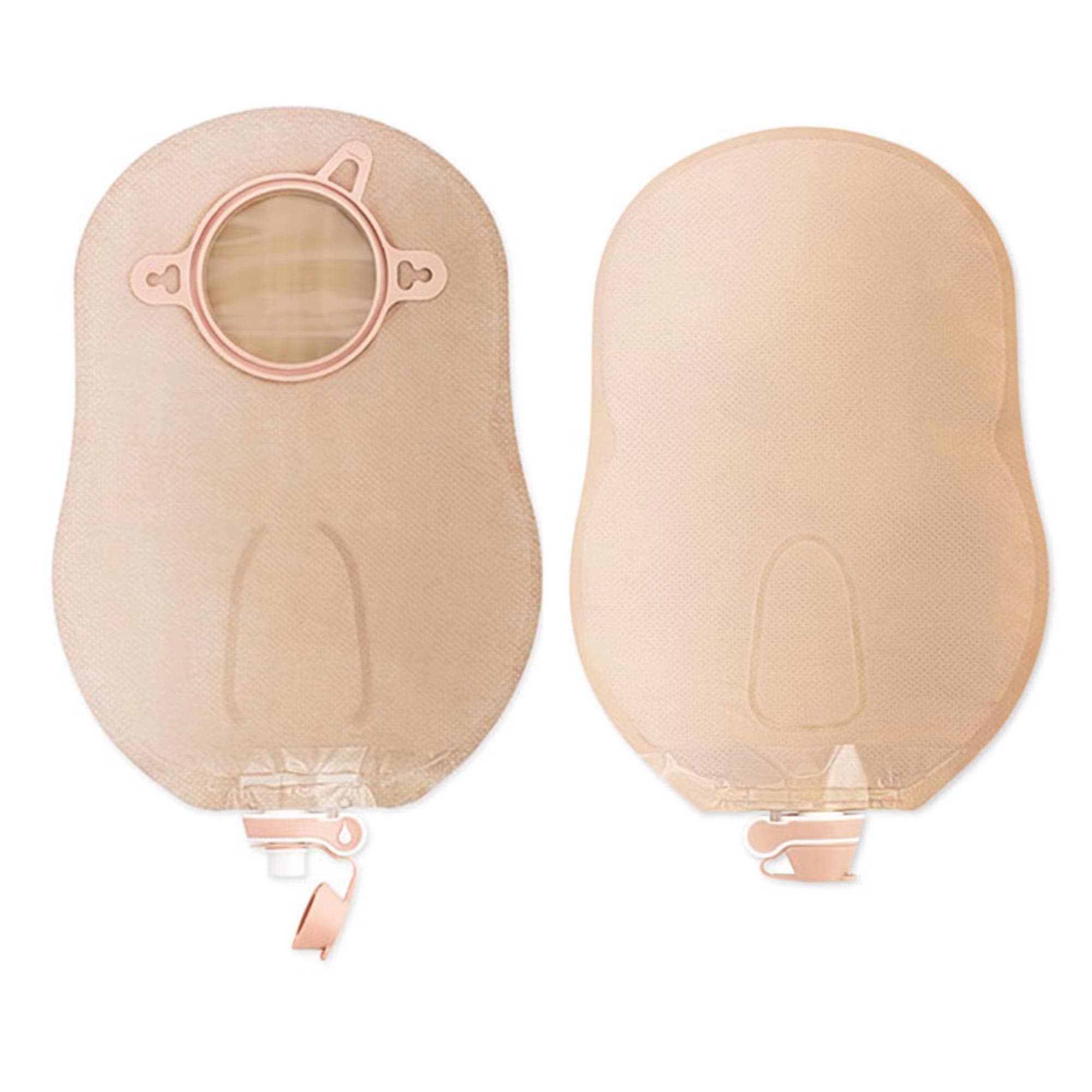 New Image 2-Piece Urostomy Pouch, Beige, 2-1/4 Inch - Box of 10 - Image 1