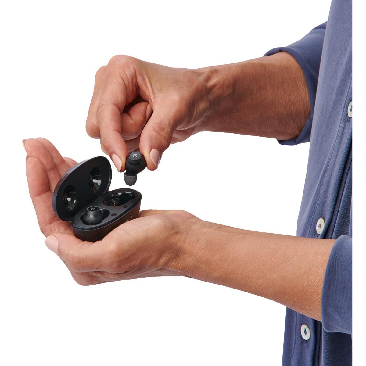 Medline Rechargeable Digital ITE Hearing Aid - Black - Image 3