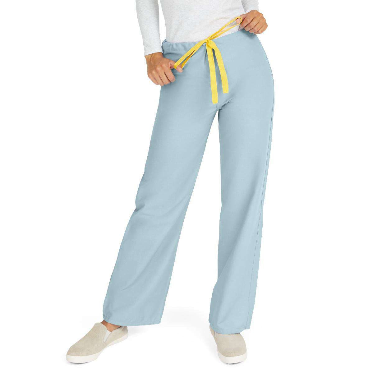 Medline AngelStat Unisex Reversible Scrub Pants, Misty Green, Large - Image 1