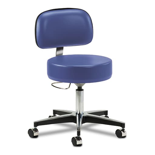 Clinton 5-Leg Black Accented Aluminum Base Stool - Image 3