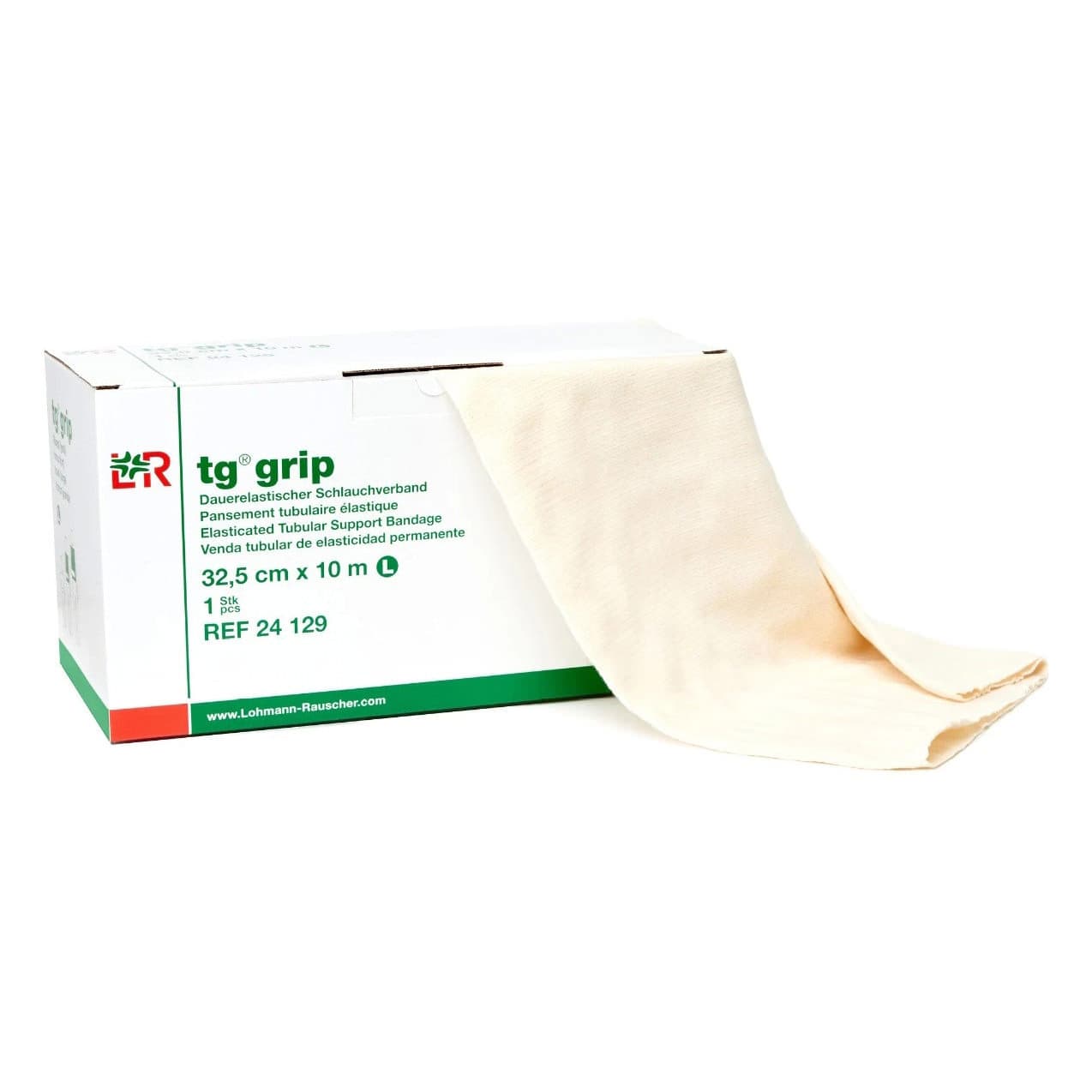 TG grip Elasticated Tubular Support Bandage, 12.7 Inch x 11 Yard/Size L - Box of 1 - Image 1