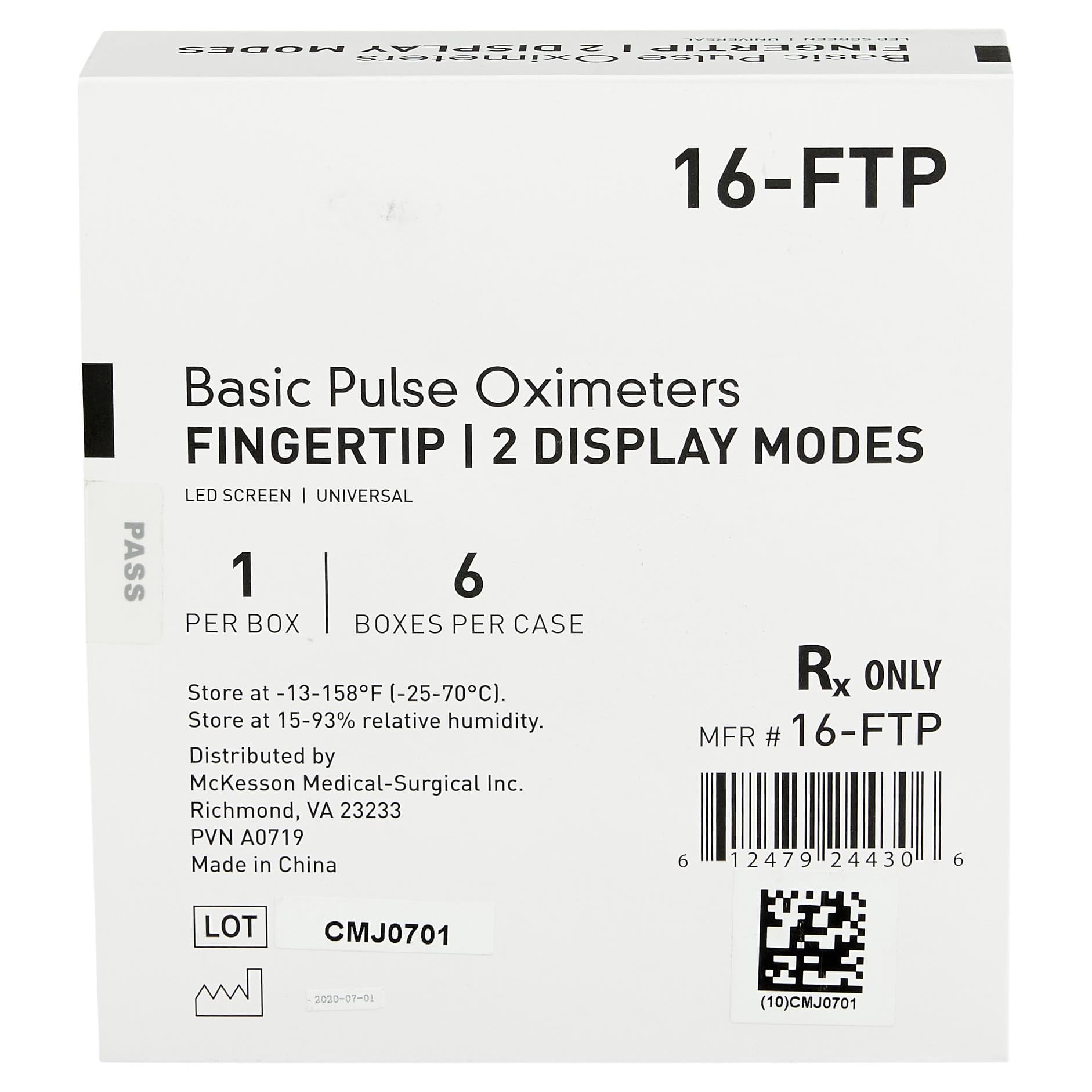 McKesson Fingertip Pulse Oximeter Without Alarm - Image 2