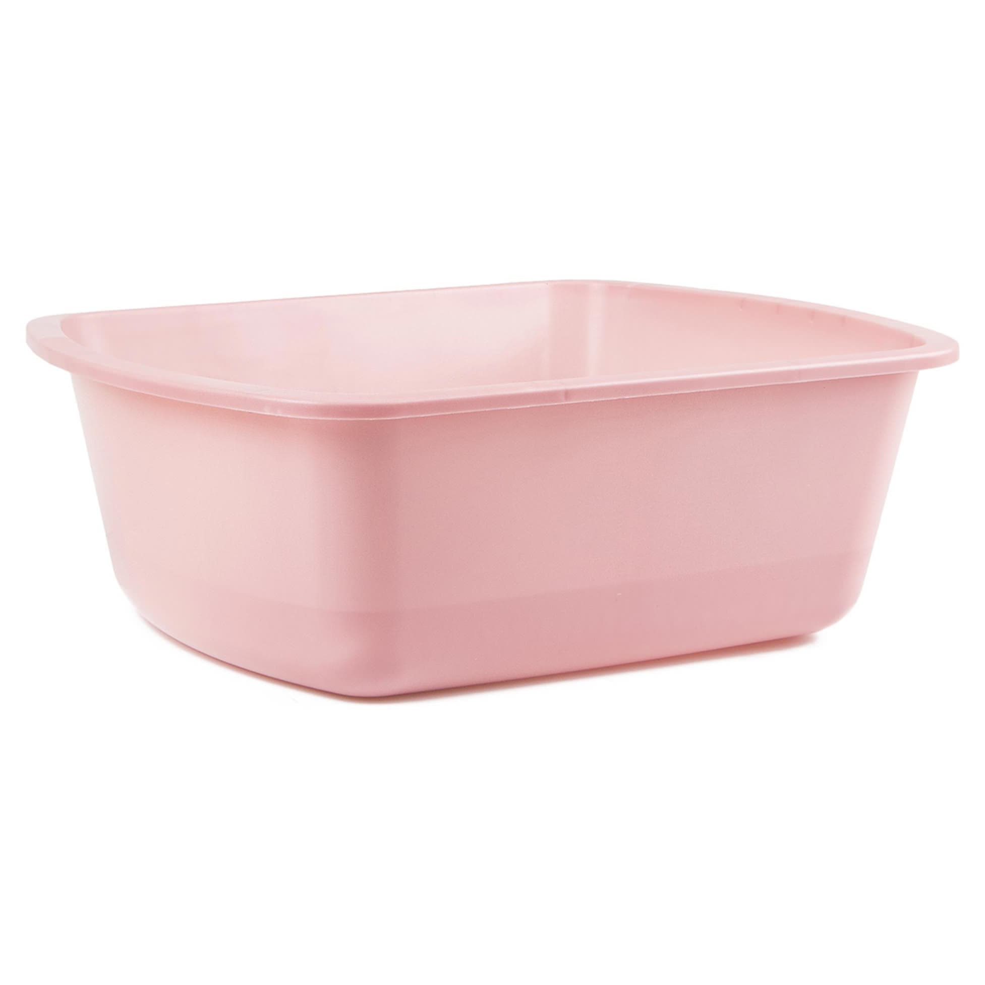 Medegen Wash Basin, Dusty Rose, 4.2 X 10 X 12.6 Inch, 6 Quart - Each - Image 1