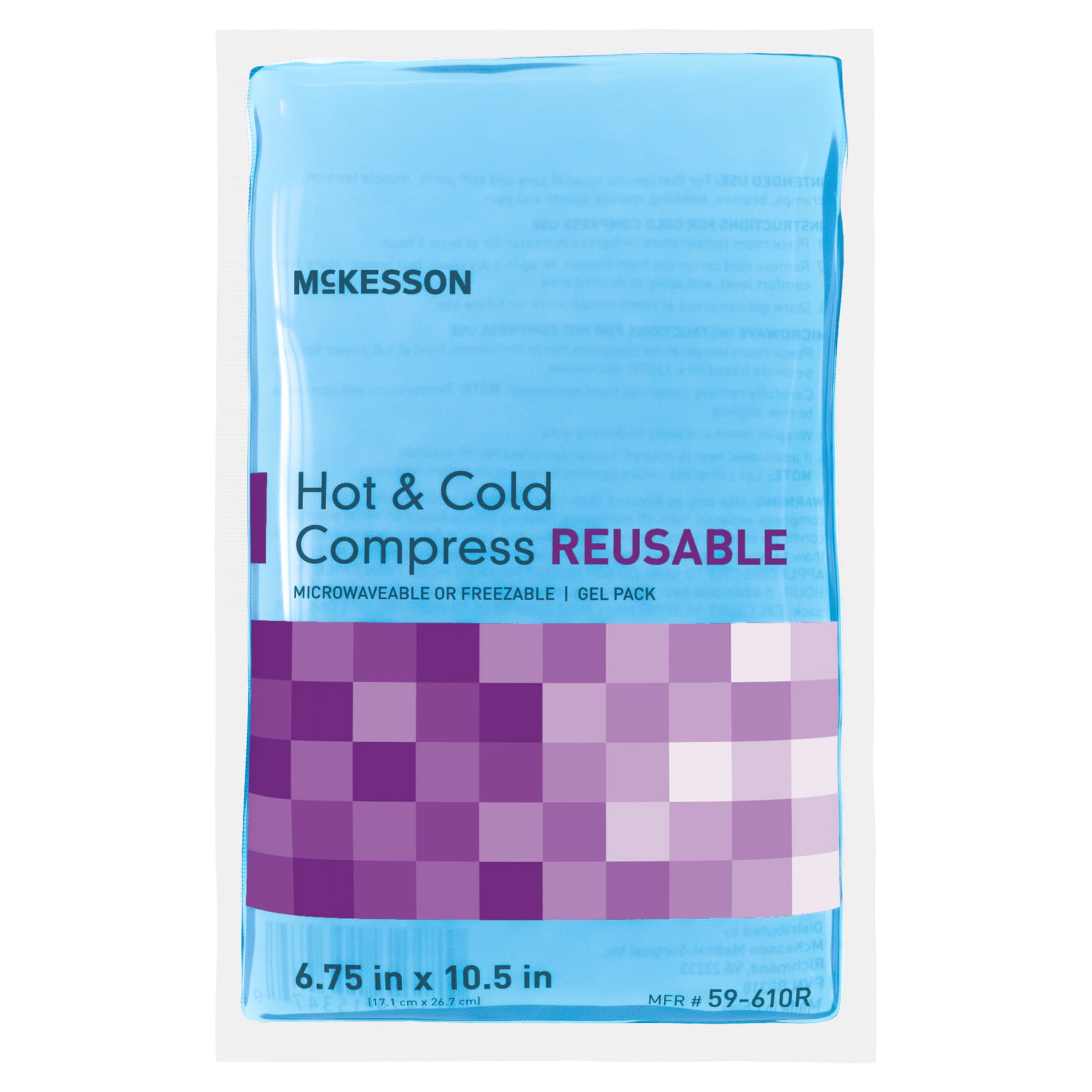 McKesson Cold and Hot Compress Pack, Large, 6-3/4 x 10-1/2 Inch - Case of 24 - Image 1