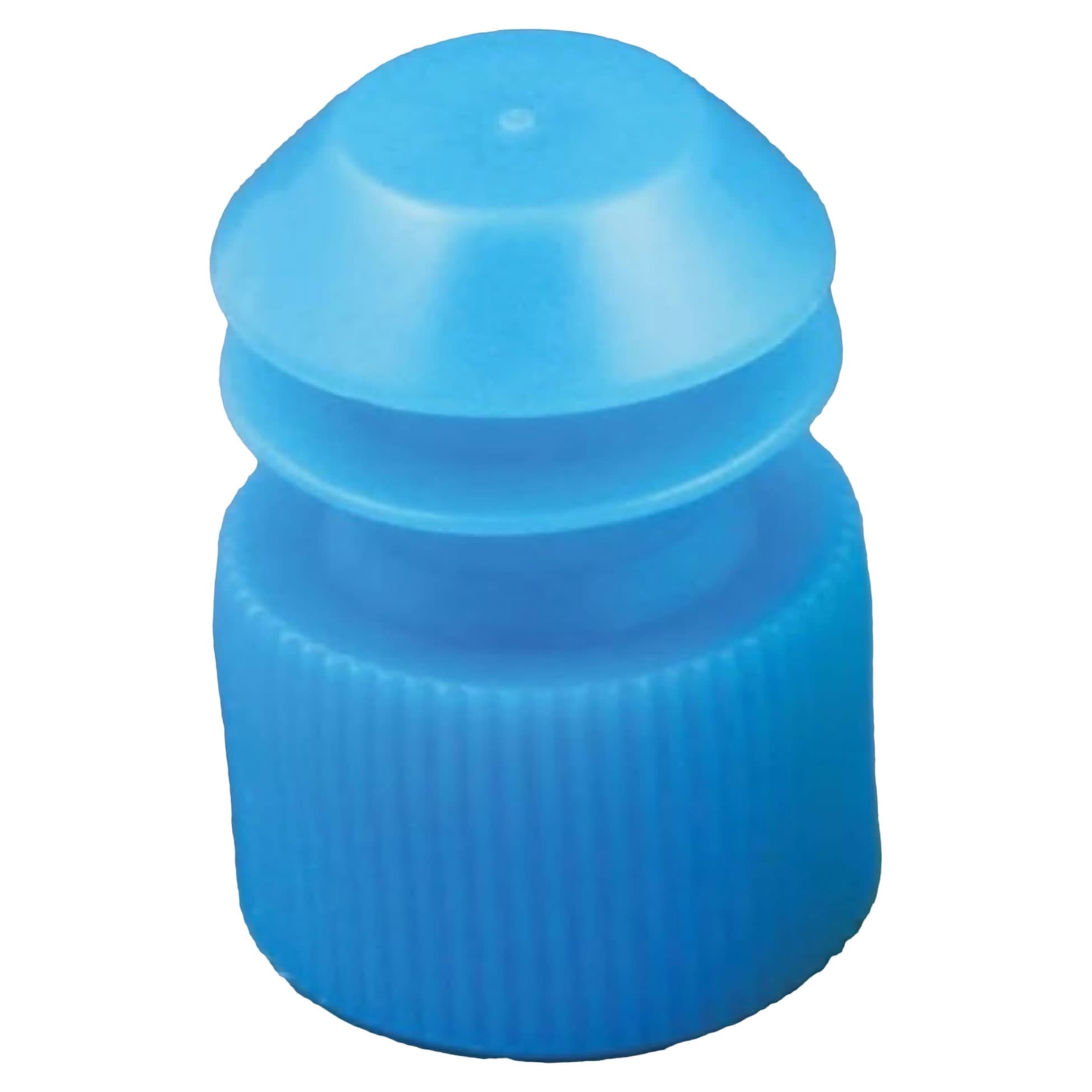 McKesson Tube Closure For Use with 16 mm Blood Drawing Tubes, Flanged Plug Cap, Blue - Case of 10000 - Image 1