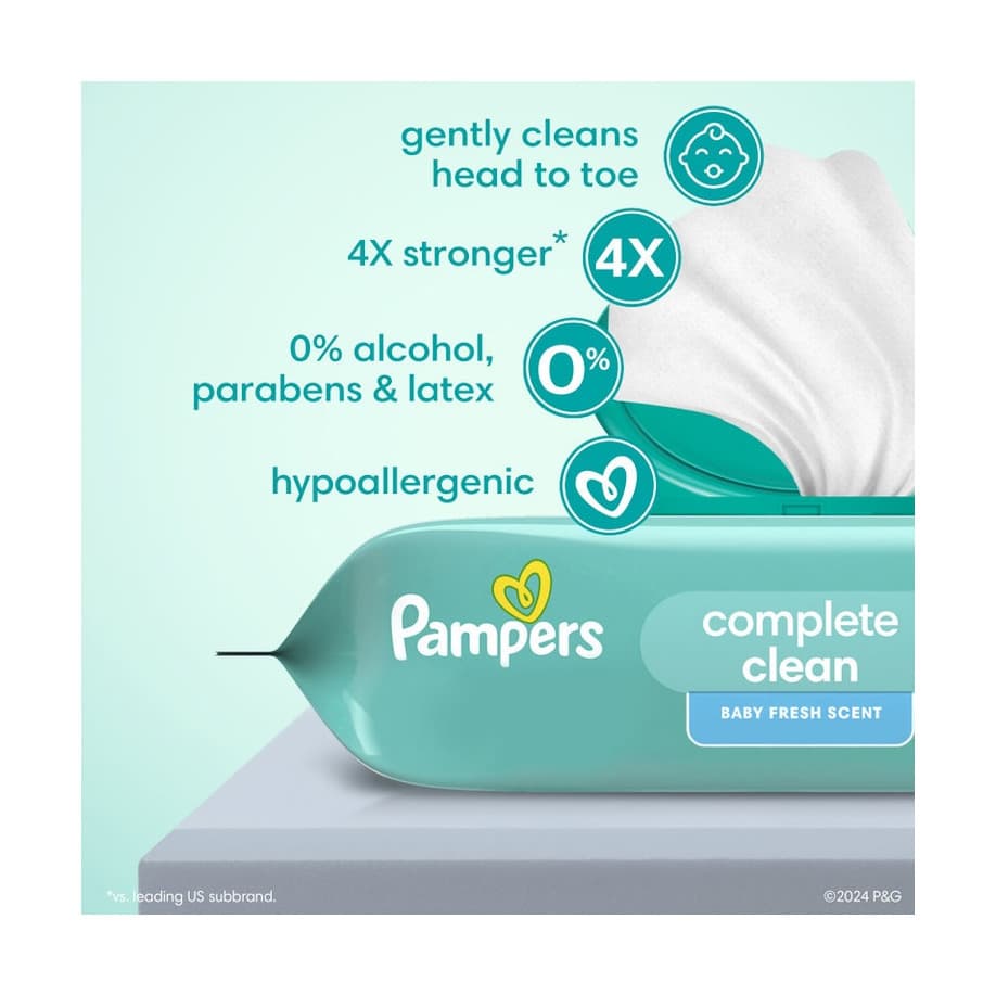 Pampers Complete Clean Baby Wipes - Image 3
