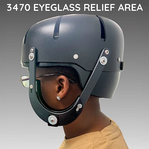 Danmar Hard Shell Helmet with Face Bar - Image 4