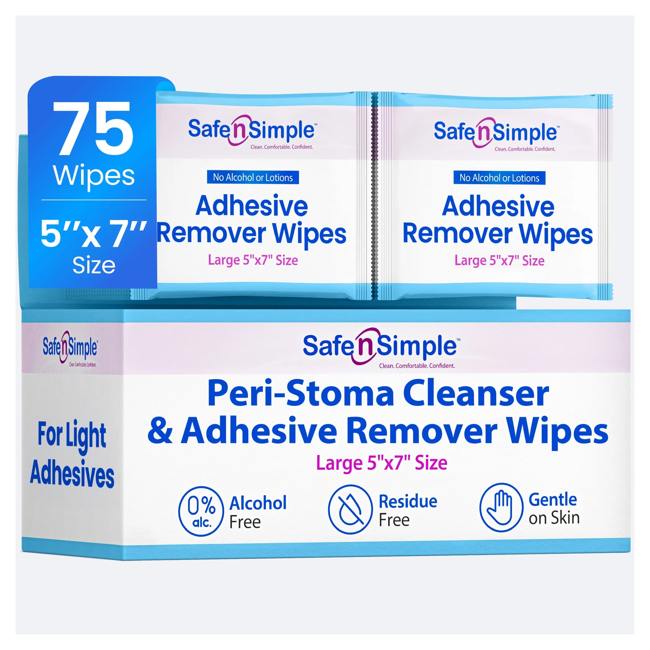 Safe n' Simple Alcohol Free Adhesive Removers - Case of 900 - Image 1