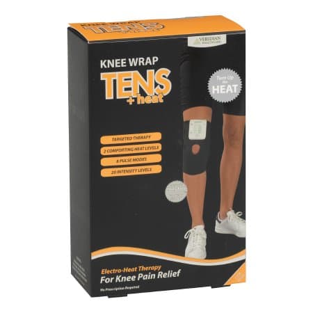Veridian TENS Unit with Heat Conductive Knee Wrap, Single-Channel - Image 1