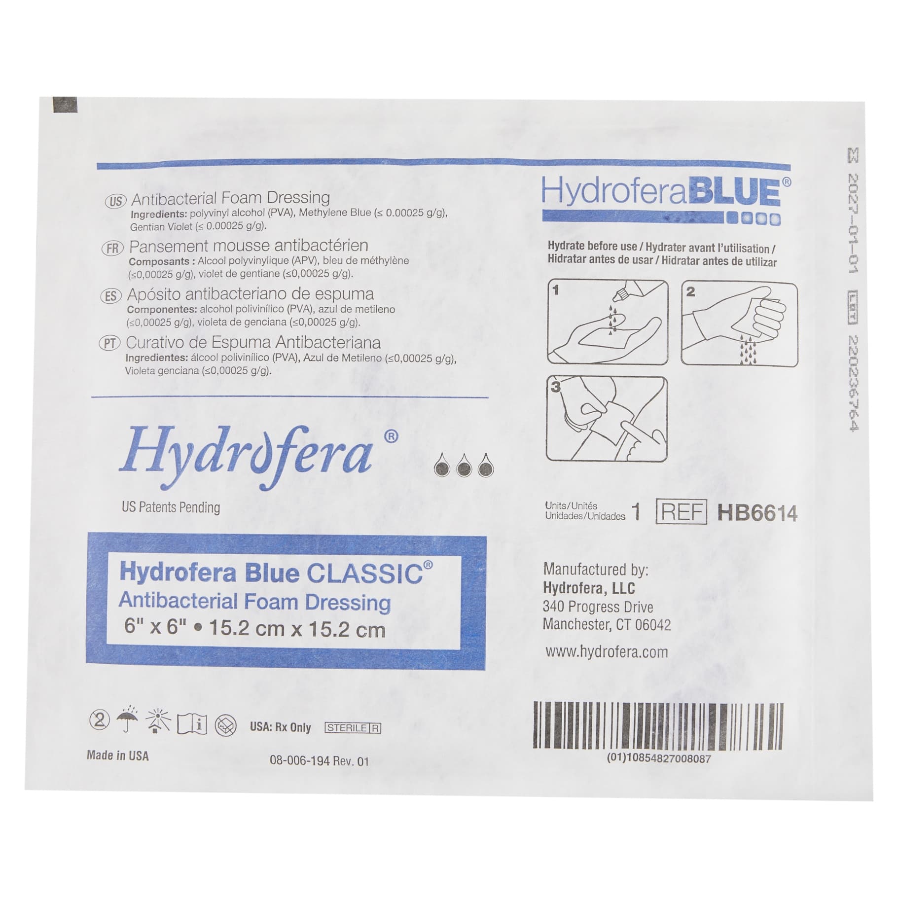 Hydrofera Blue Classic Antibacterial Foam Dressing - Image 5