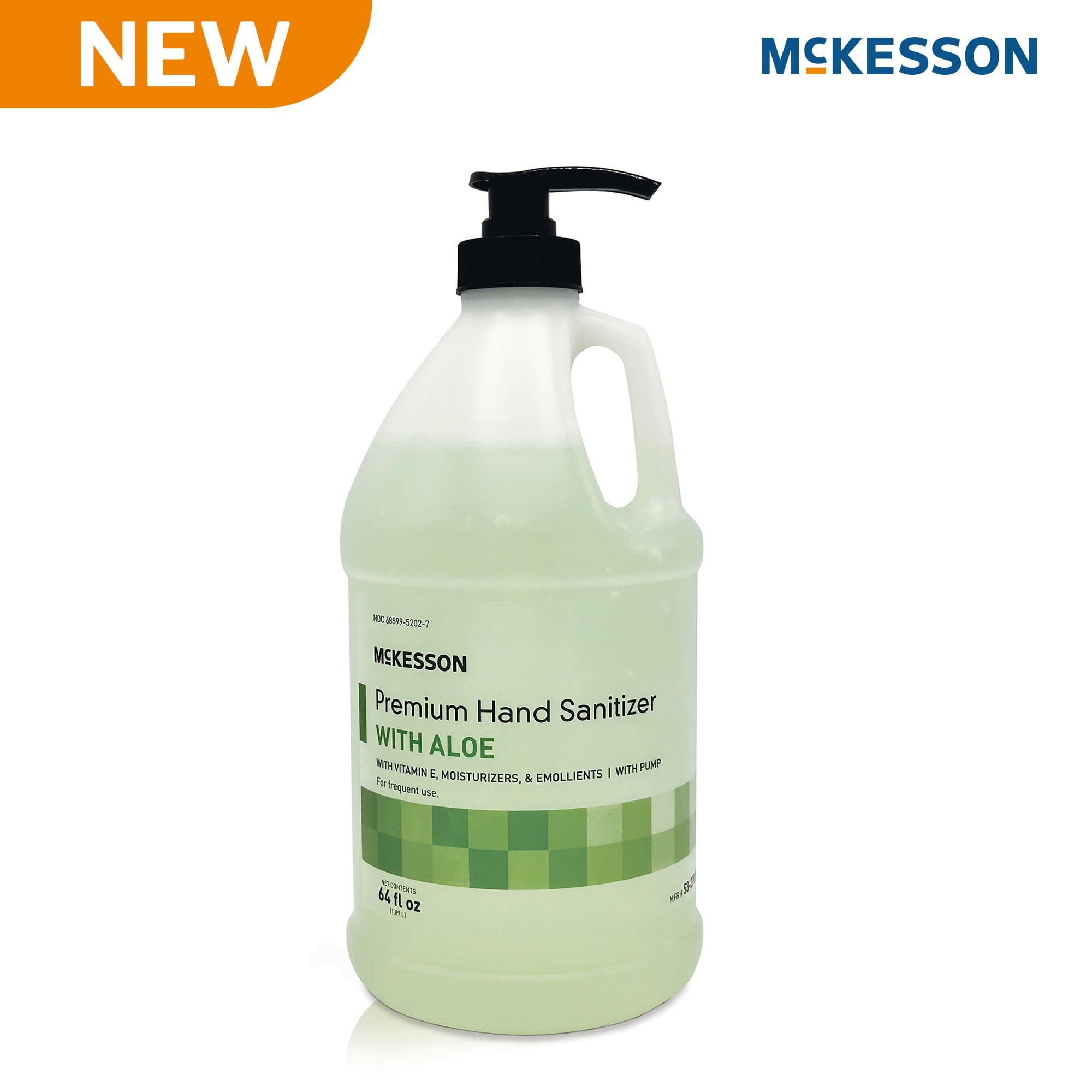 McKesson Premium Hand Sanitizer with Aloe Gel, 64 oz - Case of 4 - Image 1