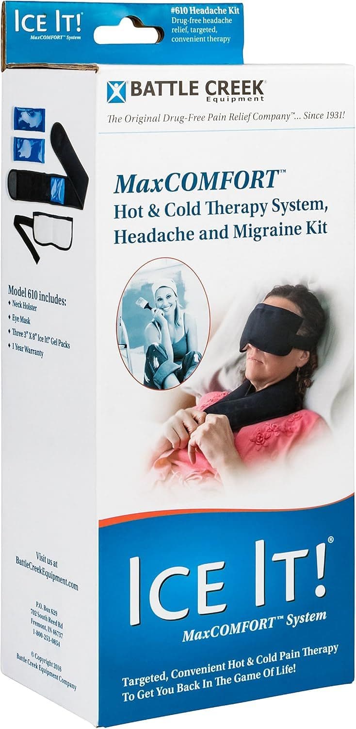 Battle Creek Equipment Headache and Migraine Kit, Hot and Cold Therapy System - Each