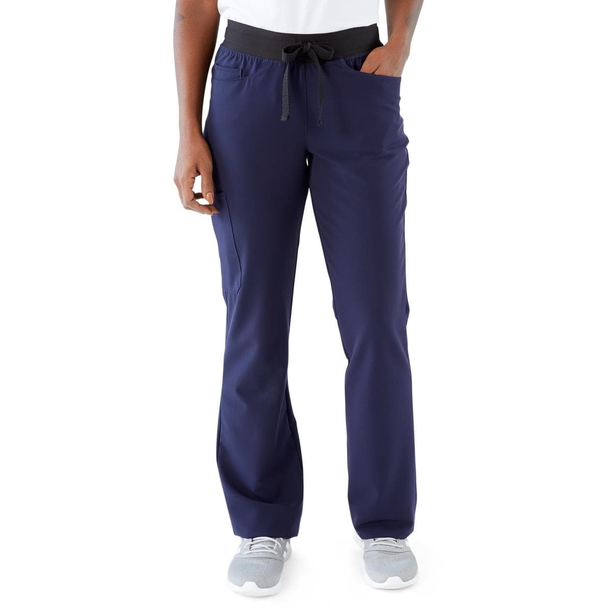 Medline Coastal AVE Women's Regular-Length Scrub Pant, Navy Blue, Extra Large - Image 1