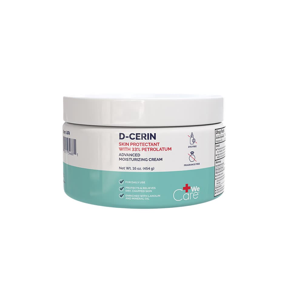 Dynarex D-Cerin Advanced Moisturizing Cream, 16 oz Jar - Case of 24 - Image 1