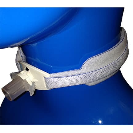 Trach Tie 1 Piece Tracheostomy Neckband Tube Holder, Large - Box of 10 - Image 1