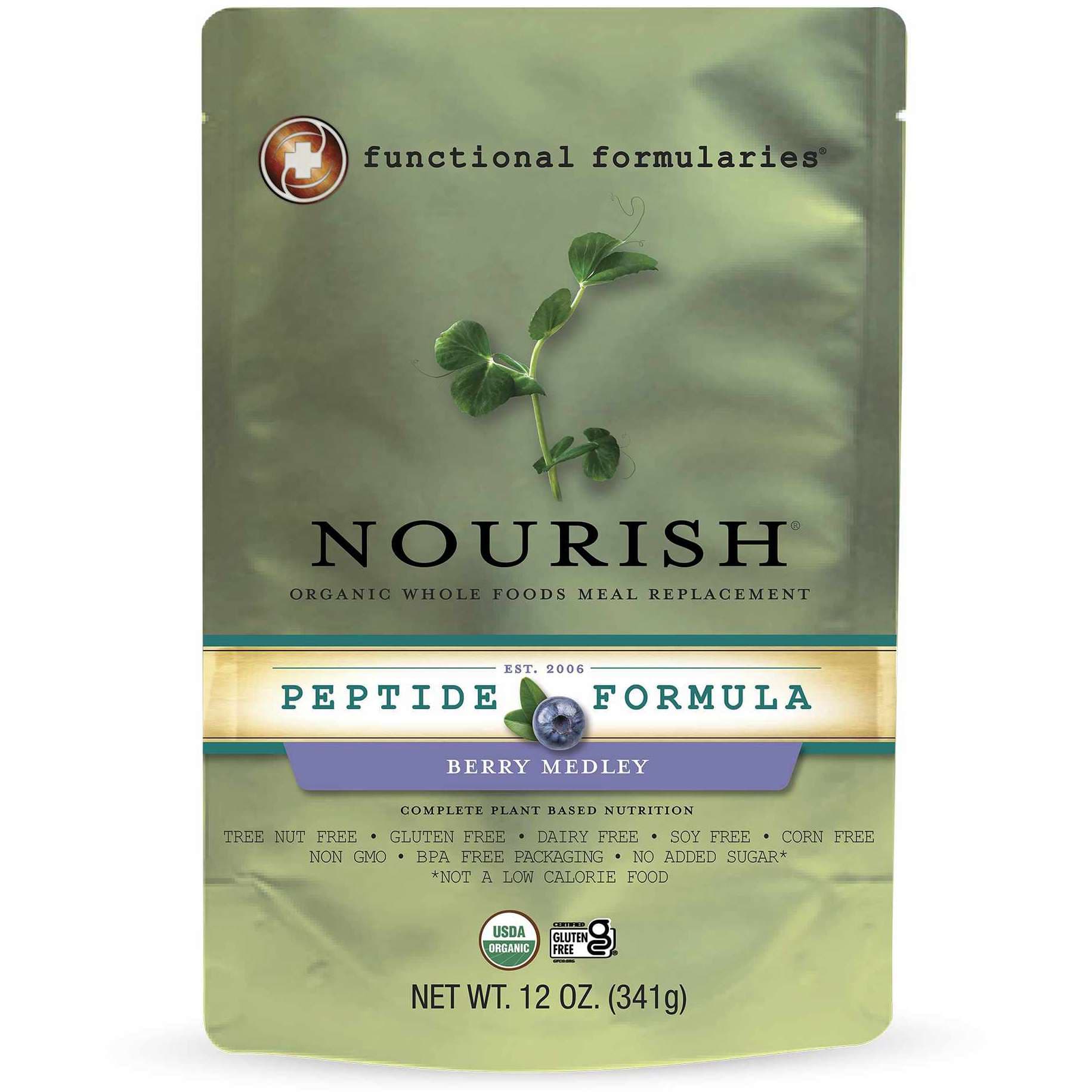 Nourish Peptide Formula, Berry Medley Flavored, 12 oz. - Each - Image 1