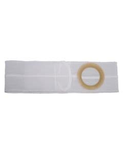 Nu-Hope 4" Flat Panel Ostomy Support Belt, Prolapse Flap, White, Large - Image 1