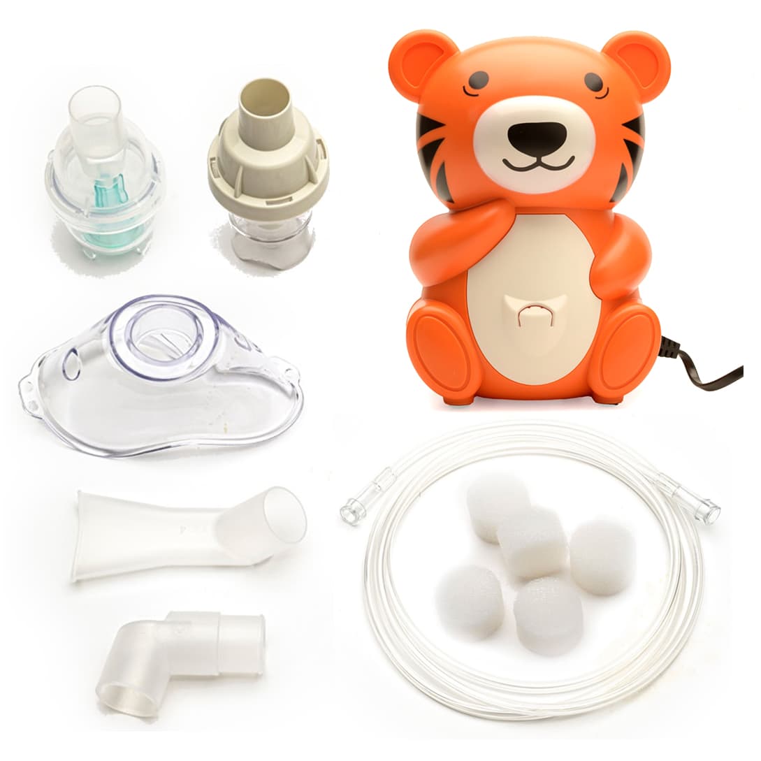 Protekt Pediatric Nebulizer Kit Orange Tiger Mask